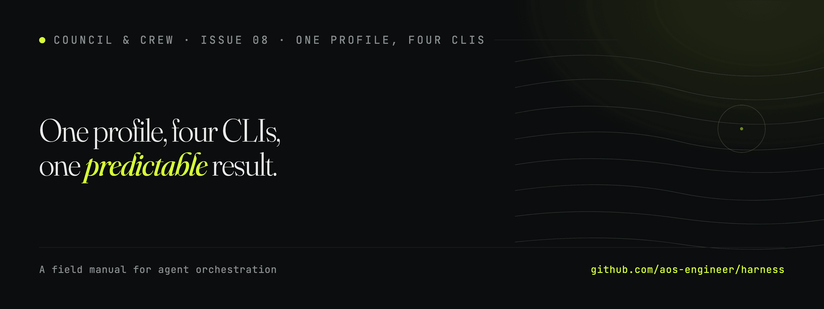 Council & Crew, Issue 8: One Profile, Four CLIs.