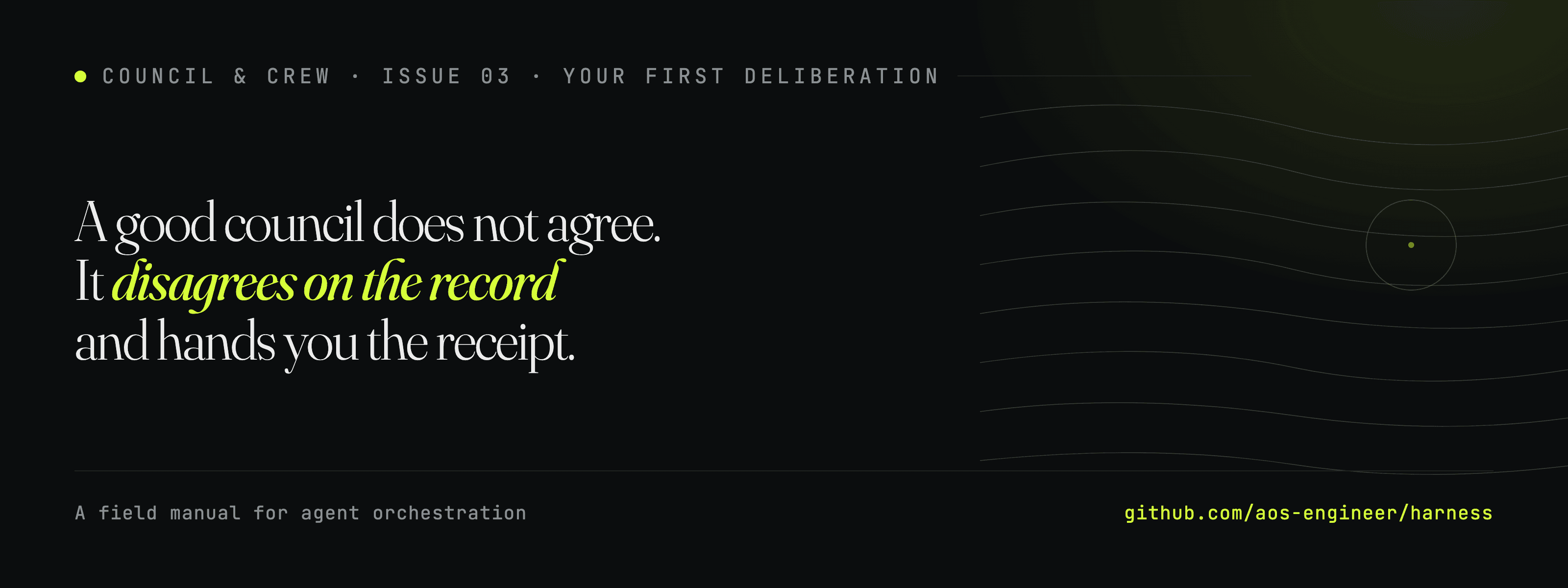 Council & Crew, Issue 3: Your First Deliberation.